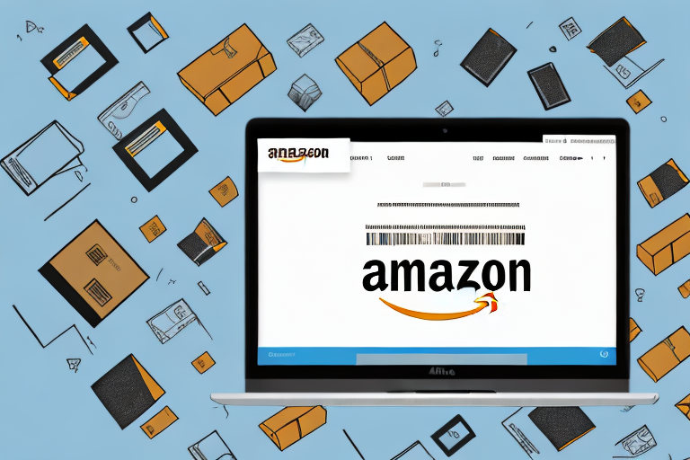 A computer screen displaying the amazon website with a cursor hovering over the fba sign-up button