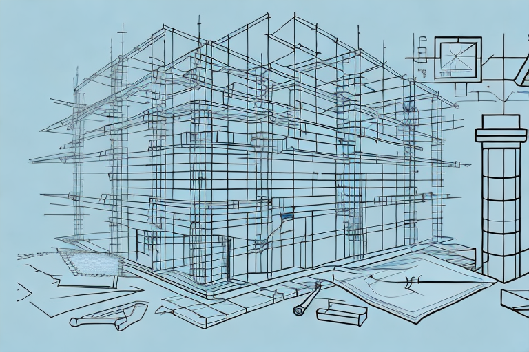 A construction process with different stages representing building an amazon affiliate business