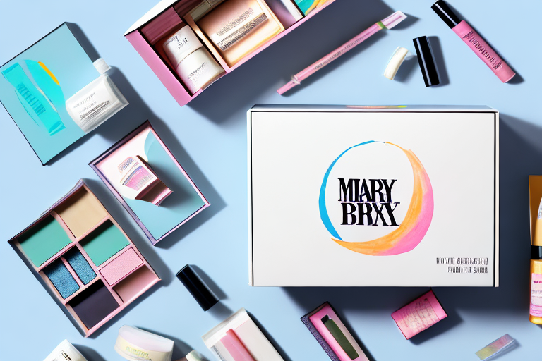 A mary kay product box being placed into an amazon shipping box