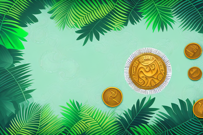 A stylized amazon rainforest scene