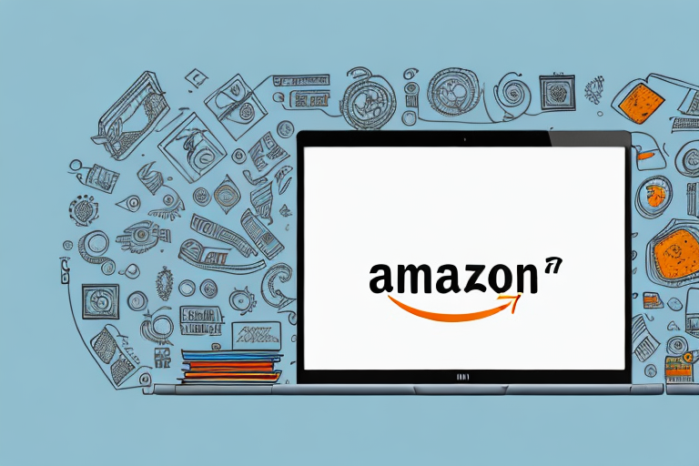 A laptop with the amazon india website on the screen