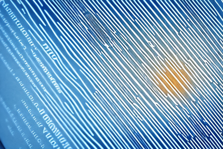 A scanner device capturing the barcode on the spine of an open book