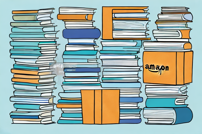 Several books being placed inside a stylized