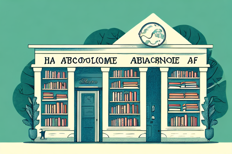 A quaint bookstore facade with a welcoming entrance