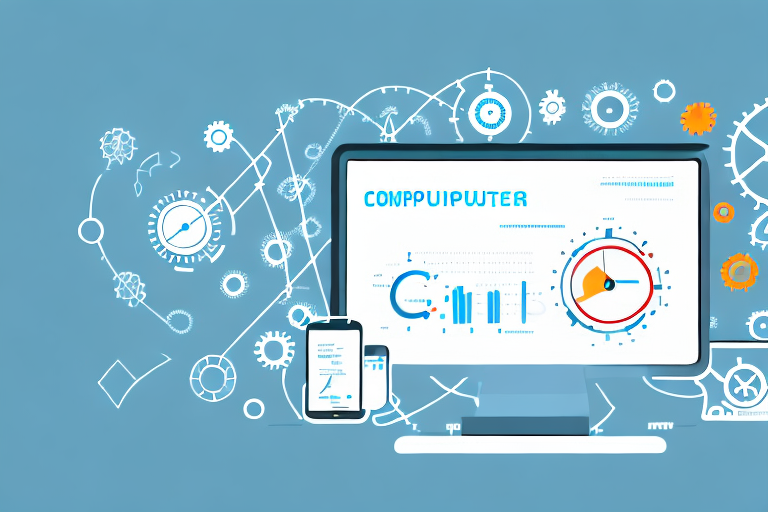 A computer screen displaying a simplified user interface