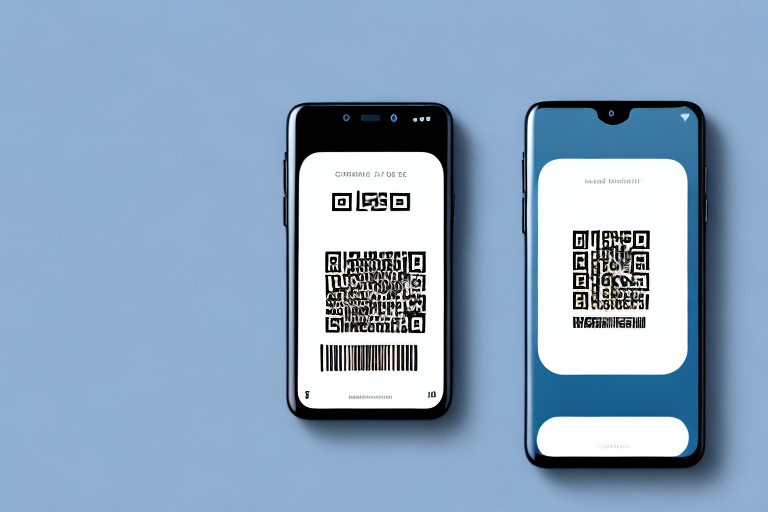 A smartphone with a barcode scanner app open