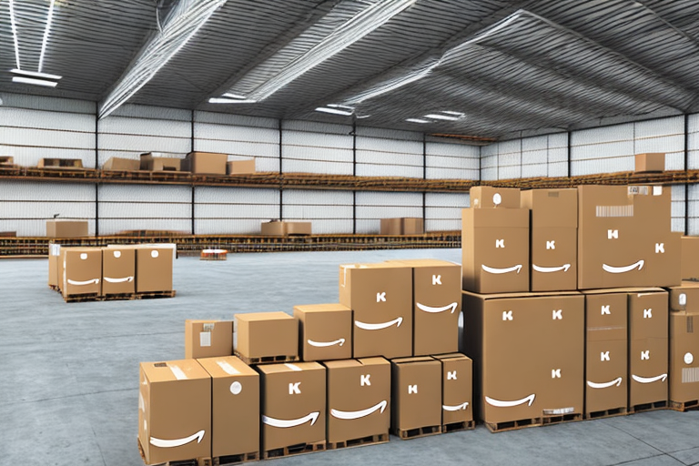 A warehouse filled with various packages