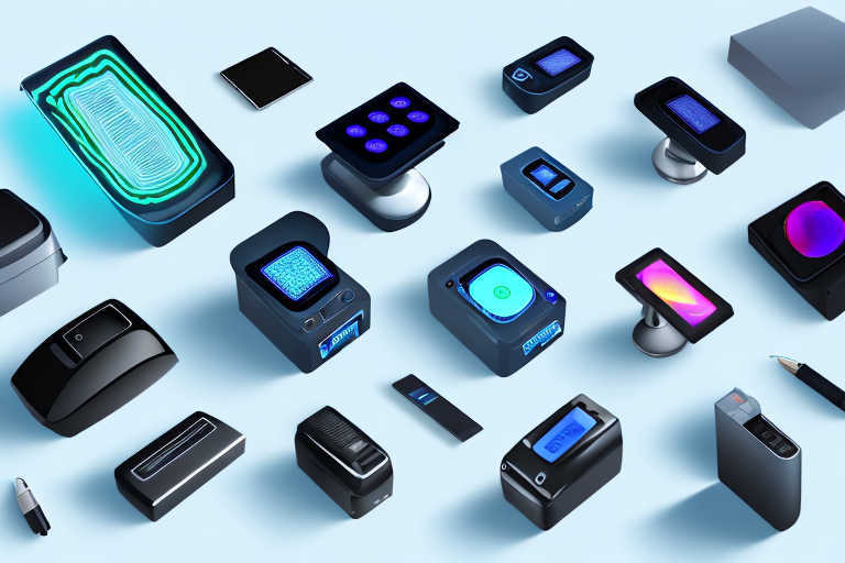 A variety of bluetooth scanners in different shapes and sizes