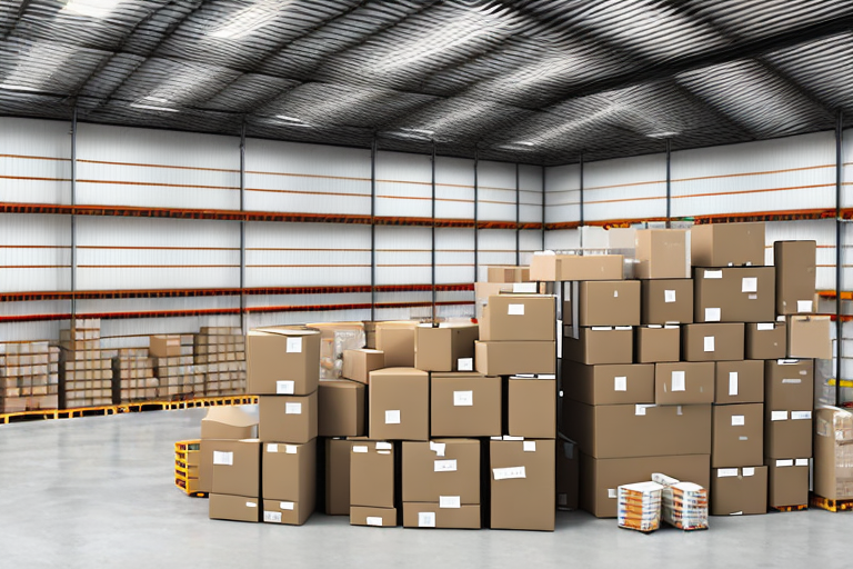 A warehouse filled with various types of products