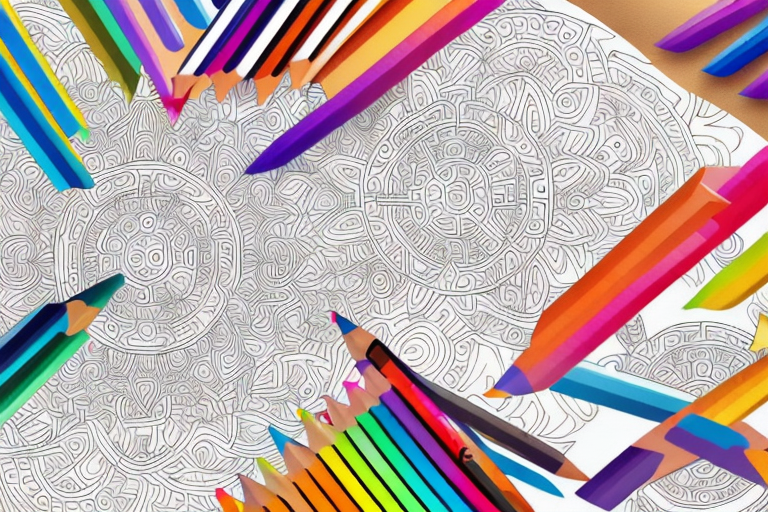 A variety of colorful coloring books