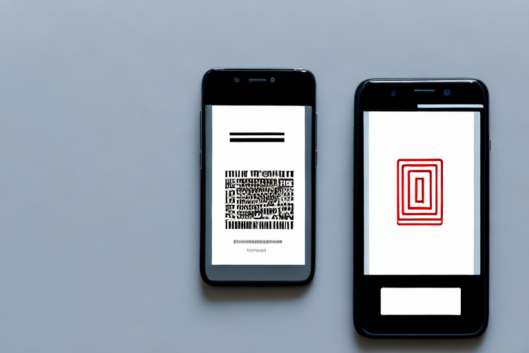 A smartphone displaying a barcode scanning app