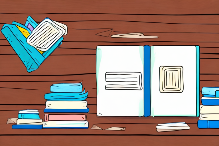 A variety of books stacked and arranged neatly on a wooden table