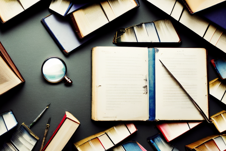 A stack of various used books in different sizes and colors