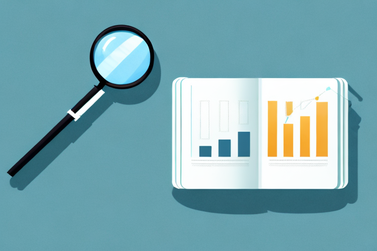 An open book with a bar graph emerging from its pages