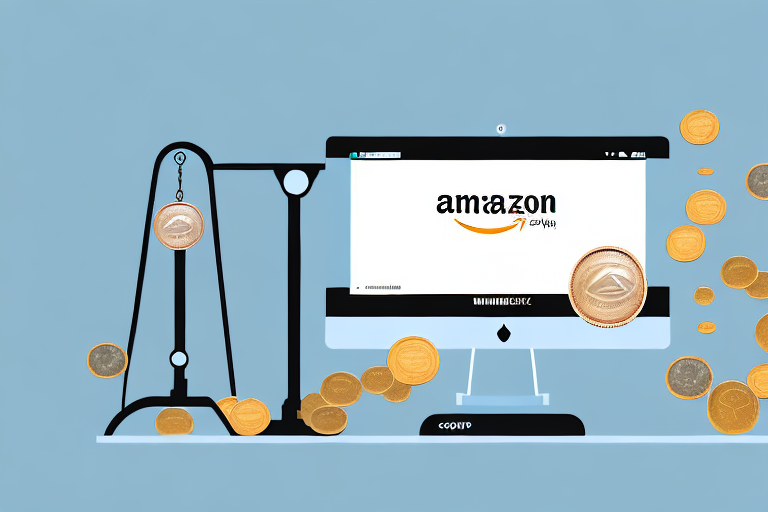 A computer screen displaying an amazon webpage with various products