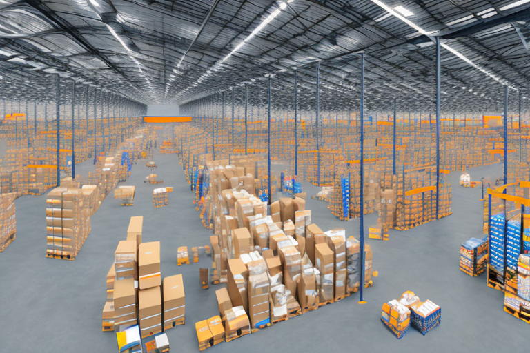 A warehouse filled with various types of products