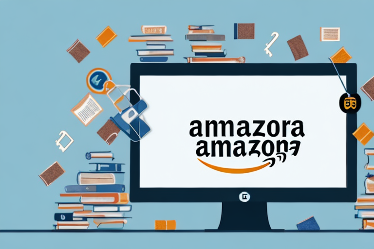 A computer screen displaying an amazon page with books