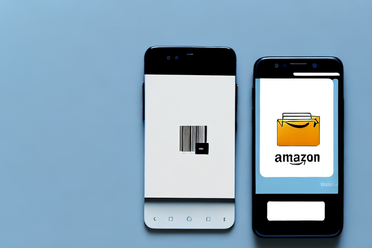 A smartphone displaying the amazon seller app interface