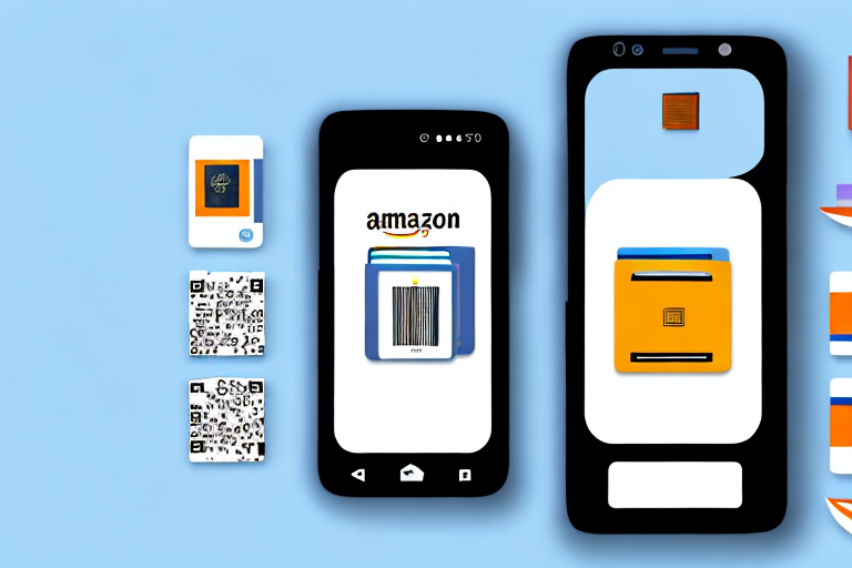 A smartphone with the amazon app open