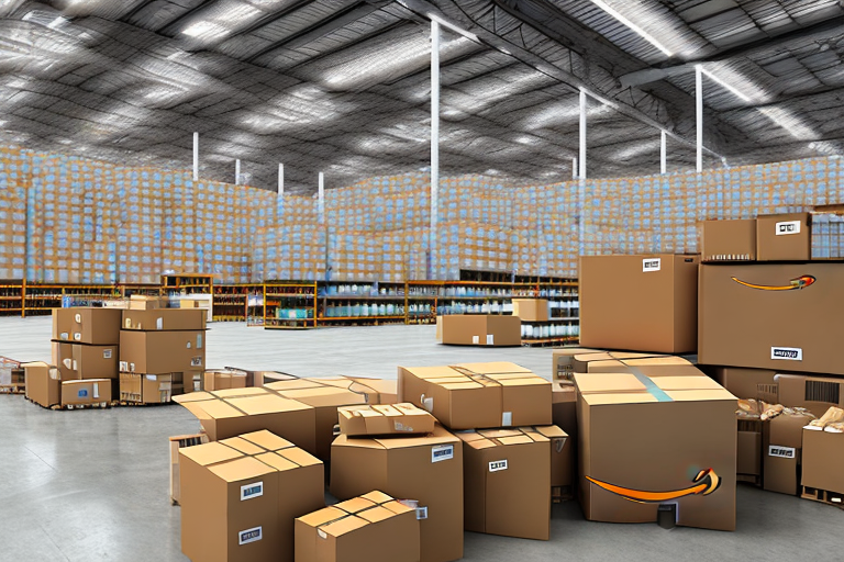 A warehouse filled with boxes