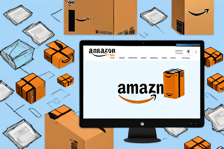 A computer screen displaying an amazon marketplace page with a variety of products