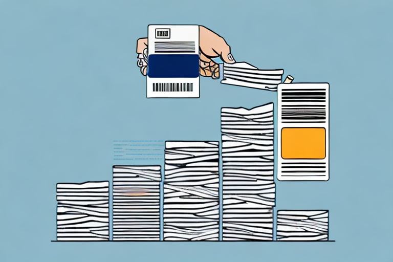 A stack of various books with a barcode on the side