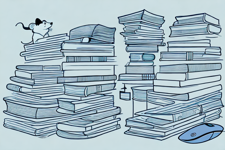 A stack of various used textbooks with a barcode on each