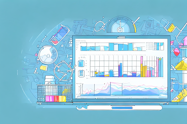 A digital lab with various analytical tools and charts