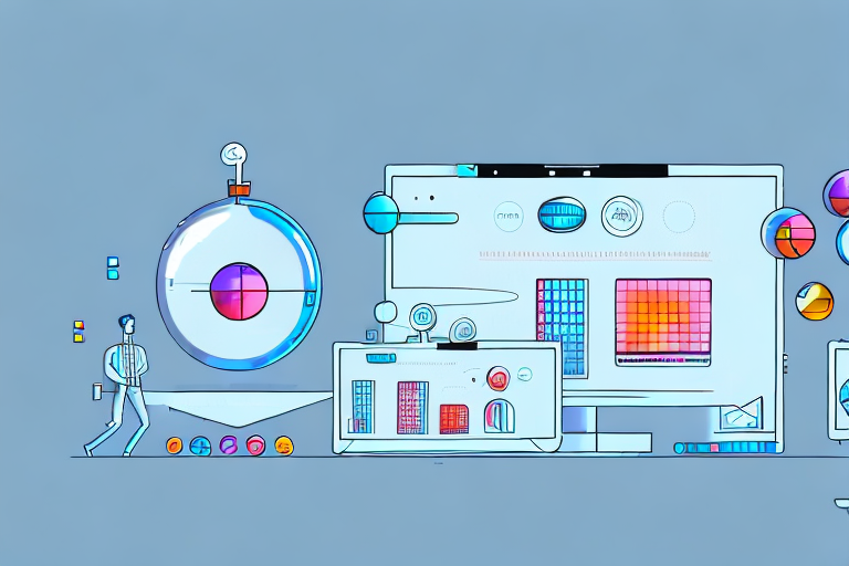 Two contrasting digital interfaces representing the different features of inventory lab and another inventory management software