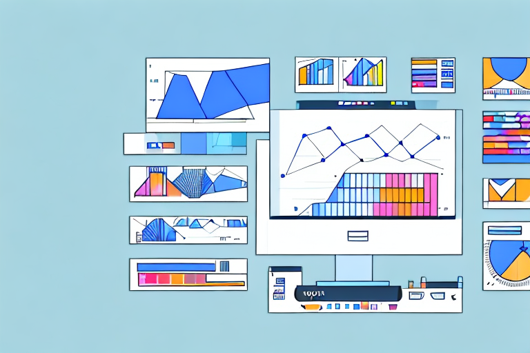 A computer screen displaying various graphs and charts