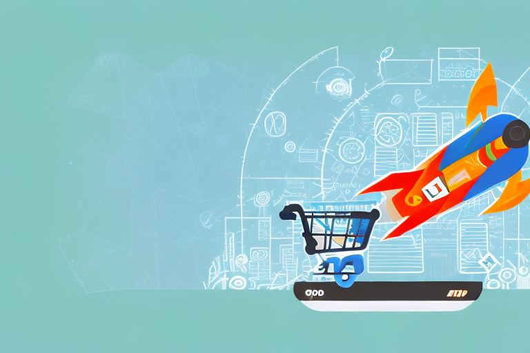 A powerful multi-tool with various ecommerce icons like shopping carts