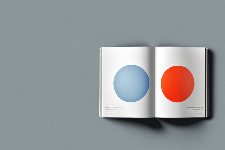 A stack of variously sized and colored books with simplistic and minimalist cover designs