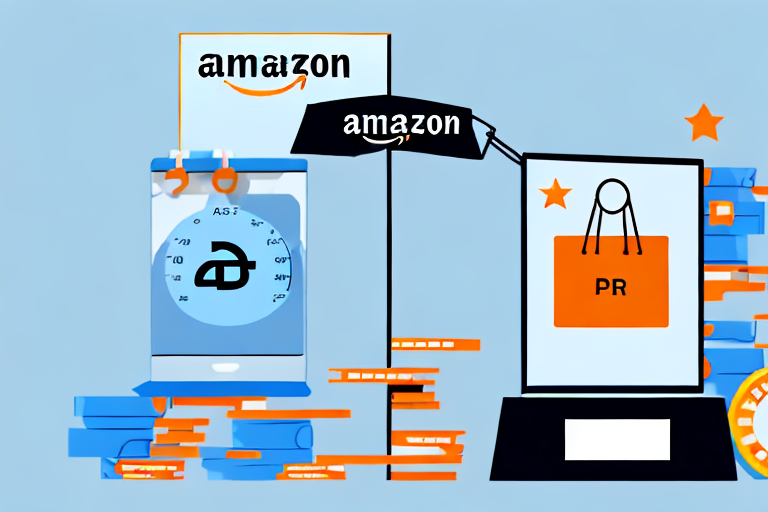 A computer screen showing an amazon webpage with different price tags on various products