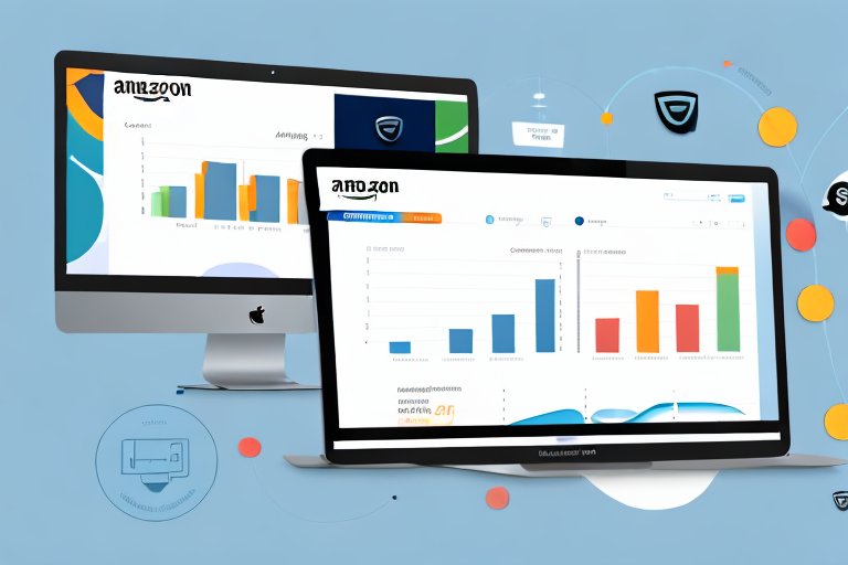 A computer screen displaying a successful amazon dropshipping dashboard with various graphs and charts