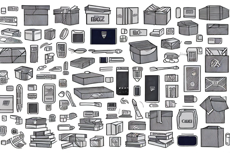 A variety of different products like electronics