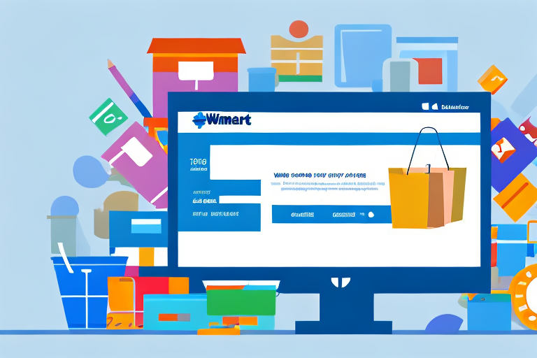 A computer screen displaying a walmart.com webpage