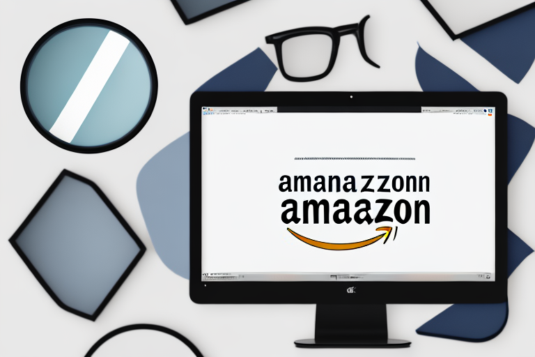 A computer screen displaying an amazon webpage with blank photo frames where product images should be