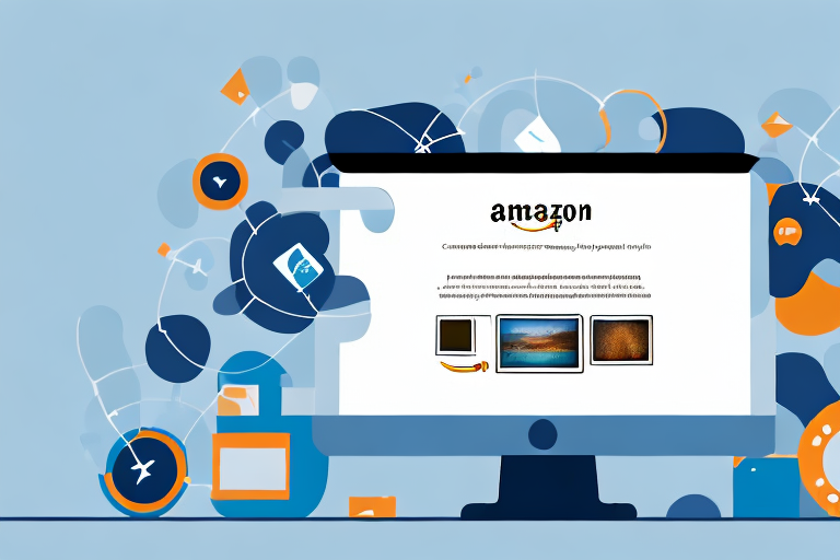 A computer screen displaying the amazon website with a cursor hovering over a product image