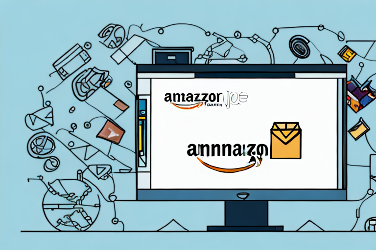 A computer screen displaying the amazon product upload page with a highlighted section indicating where to upload the product image