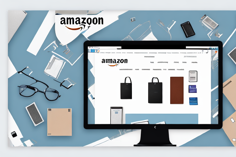 A computer screen displaying an amazon product page with blank image boxes