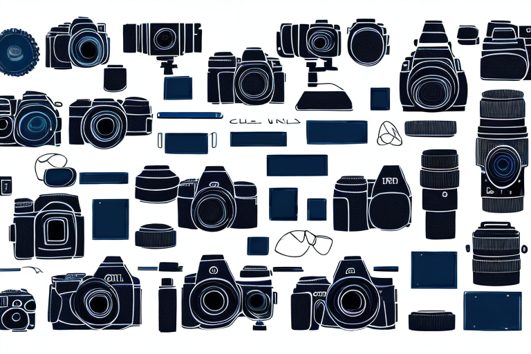 A professional camera setup focused towards an array of diverse amazon products arranged aesthetically on a backdrop