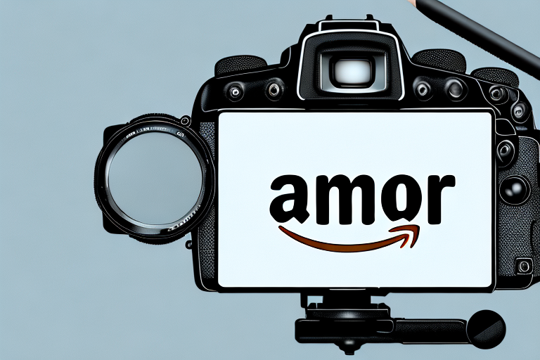 A camera focusing on an amazon product