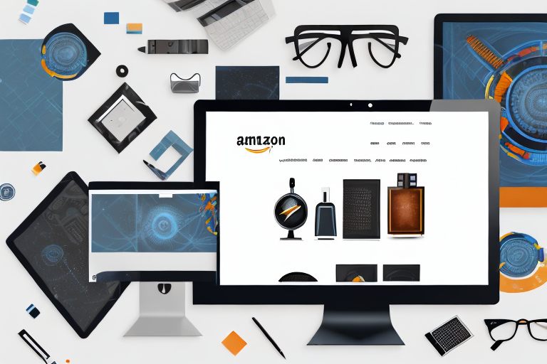 A computer screen displaying a variety of different product images on an amazon webpage