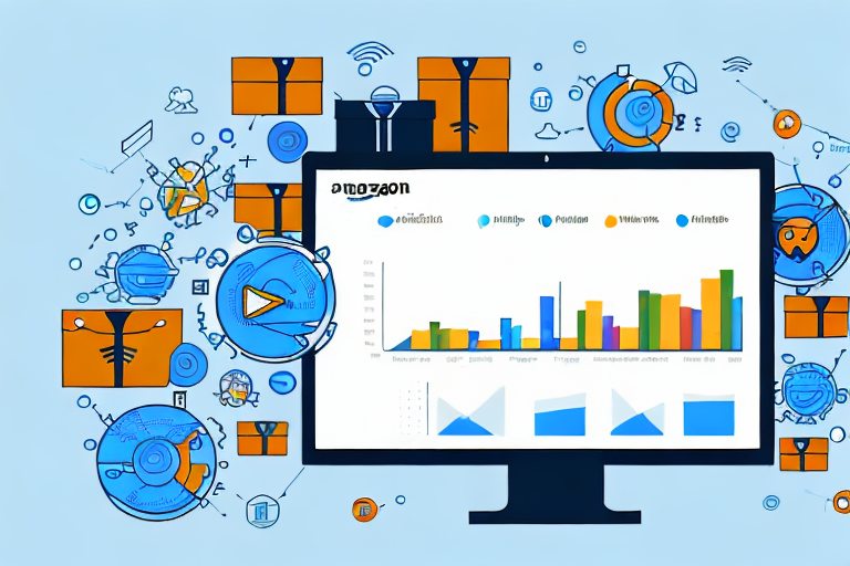 A computer screen displaying an interface with simplified amazon business analytics