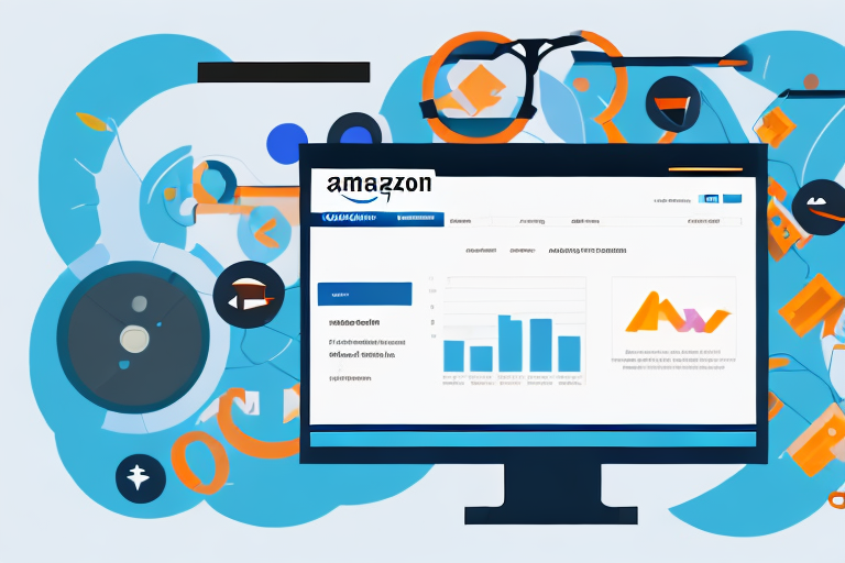 A computer screen showing the amazon seller central dashboard