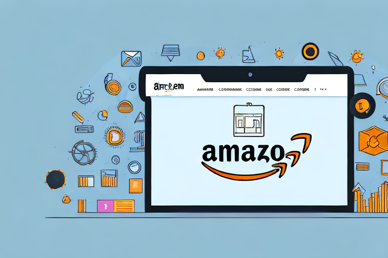 A computer screen displaying an online course interface with an amazon package symbol