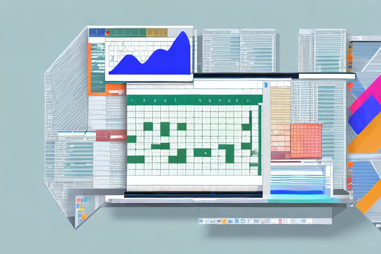 A computer displaying an excel spreadsheet with various pallet configurations