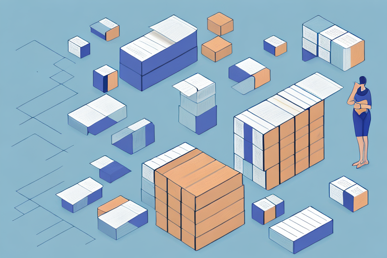 A pallet with several boxes stacked neatly on it