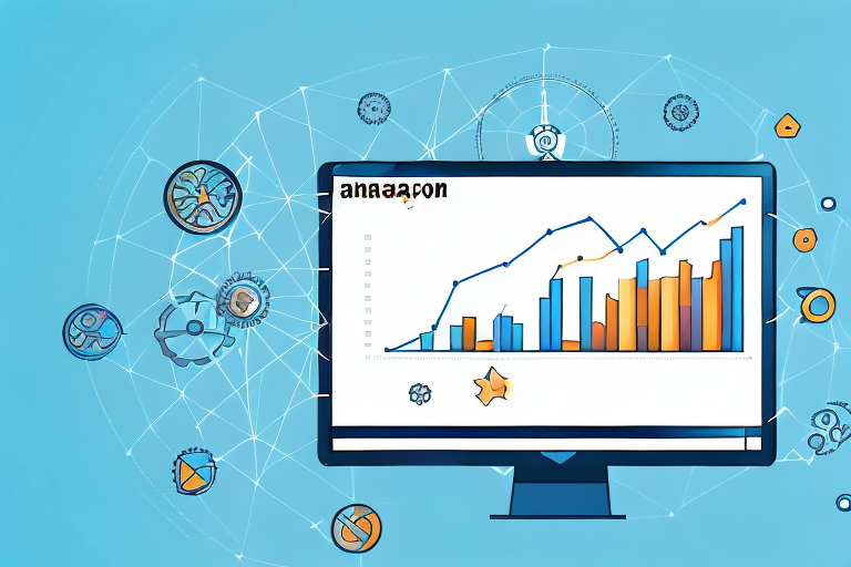 A computer screen displaying a dynamic graph chart indicating price fluctuations