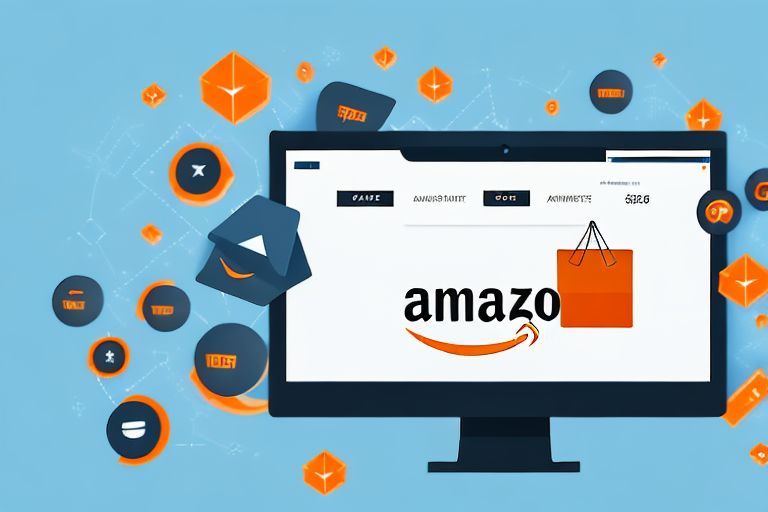 A computer screen displaying a magento interface with amazon product listings